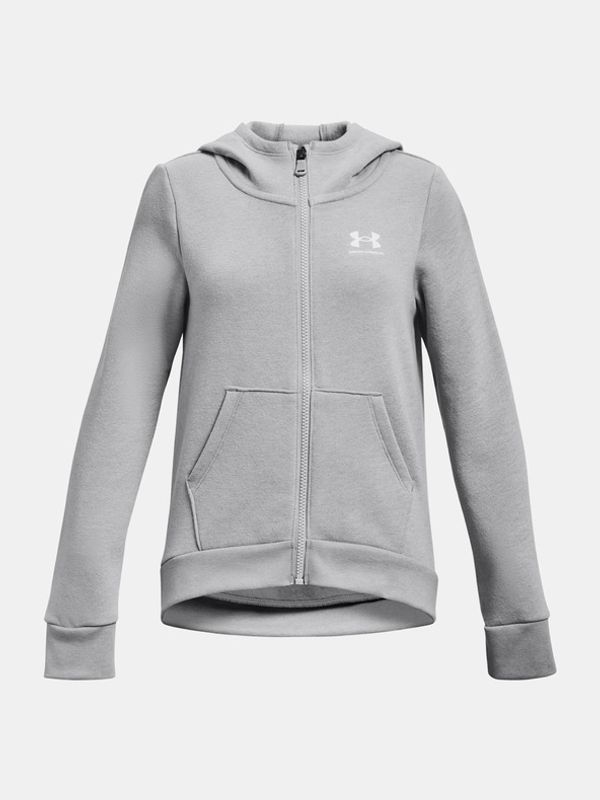 Under Armour Under Armour Rival Fleece LU FZ Hoodie Pulover otroška Siva