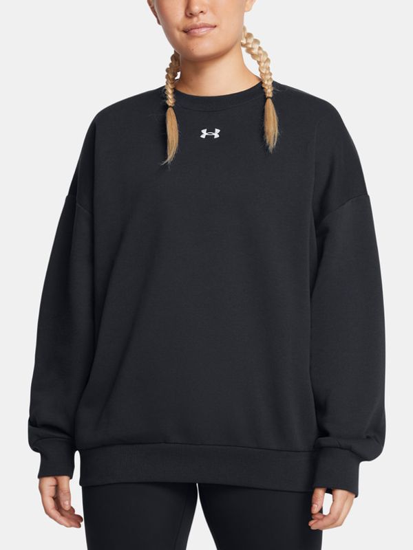 Under Armour Under Armour Rival Fleece OS Crew Pulover Črna