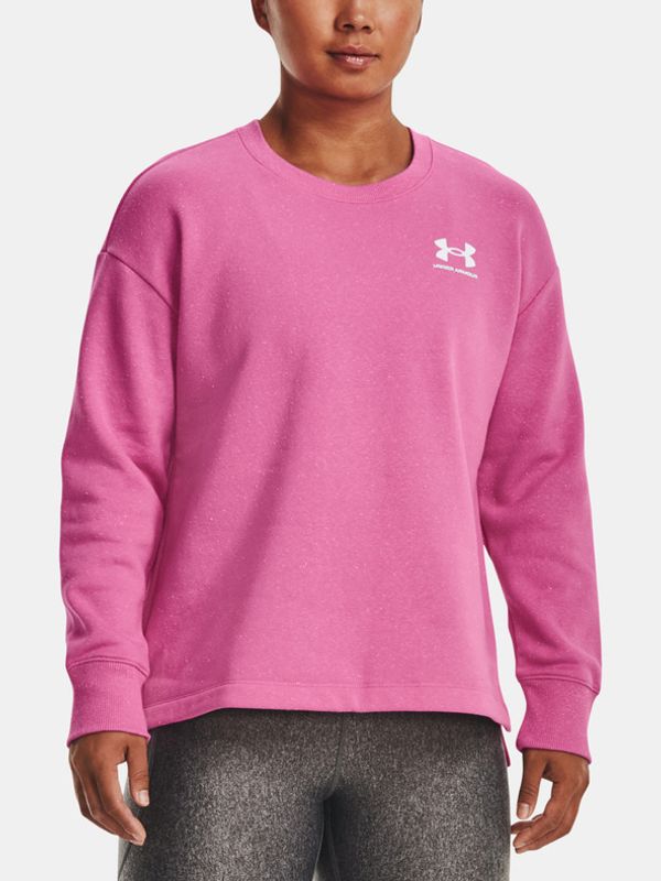 Under Armour Under Armour Rival Fleece Oversize Crew Pulover Roza