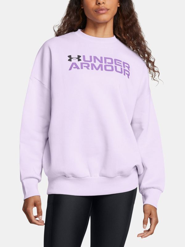 Under Armour Under Armour Rival Fleece WordmarkOS Crew Pulover Vijolična