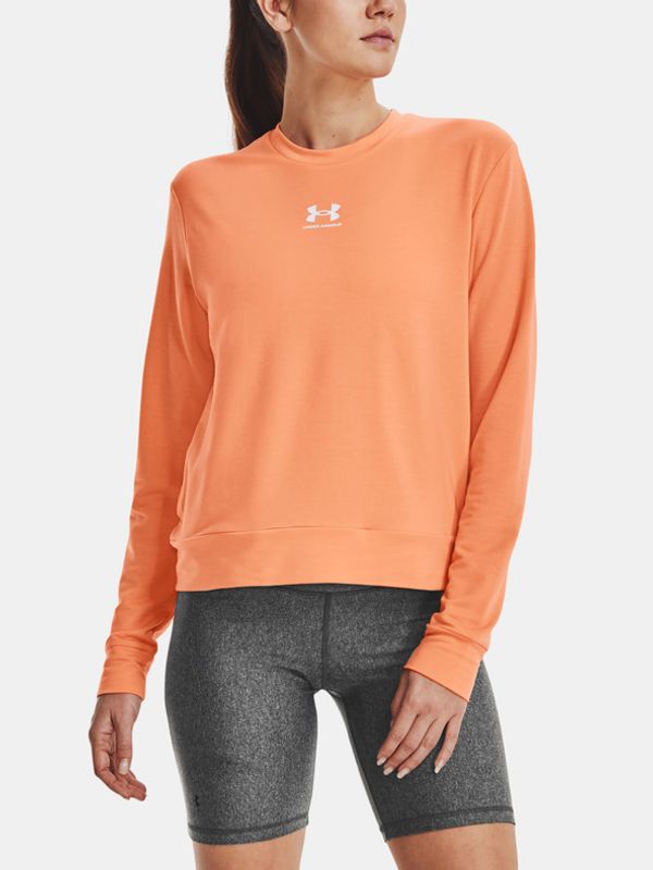 Under Armour Under Armour Rival Terry Crew Majica Oranžna