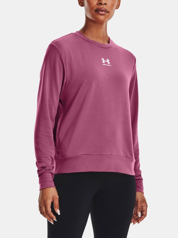 Under Armour Under Armour Rival Terry Crew Majica Roza