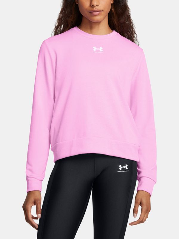 Under Armour Under Armour Rival Terry Crew Pulover Roza