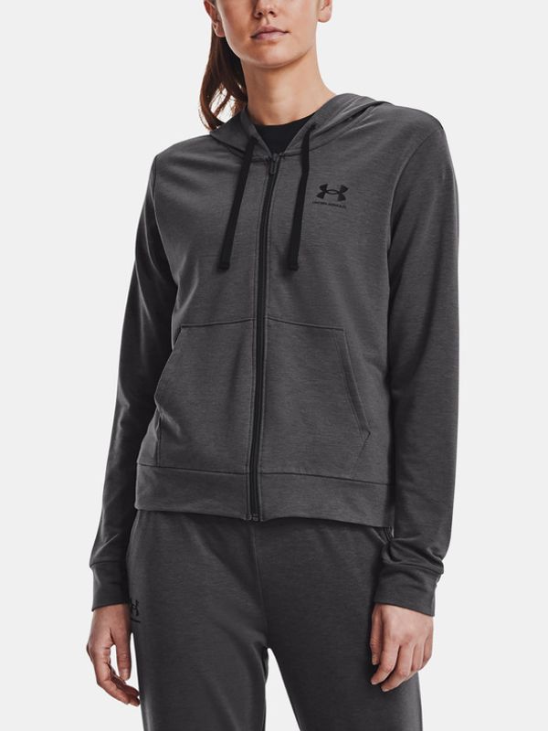 Under Armour Under Armour Rival Terry FZ Hoodie Pulover Siva