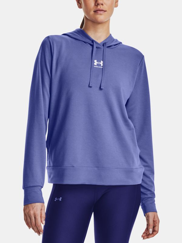 Under Armour Under Armour Rival Terry Hoodie Pulover Modra