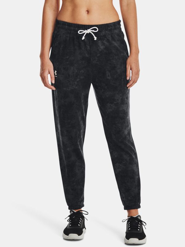 Under Armour Under Armour Rival Terry Print Jogger Spodnji del trenirke Črna