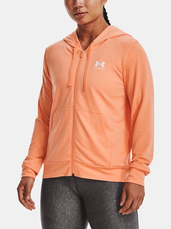 Under Armour Under Armour Rival Terry Pulover Oranžna