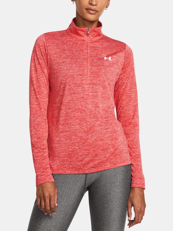 Under Armour Under Armour Tech 1/2 Zip- Twist Pulover Rdeča