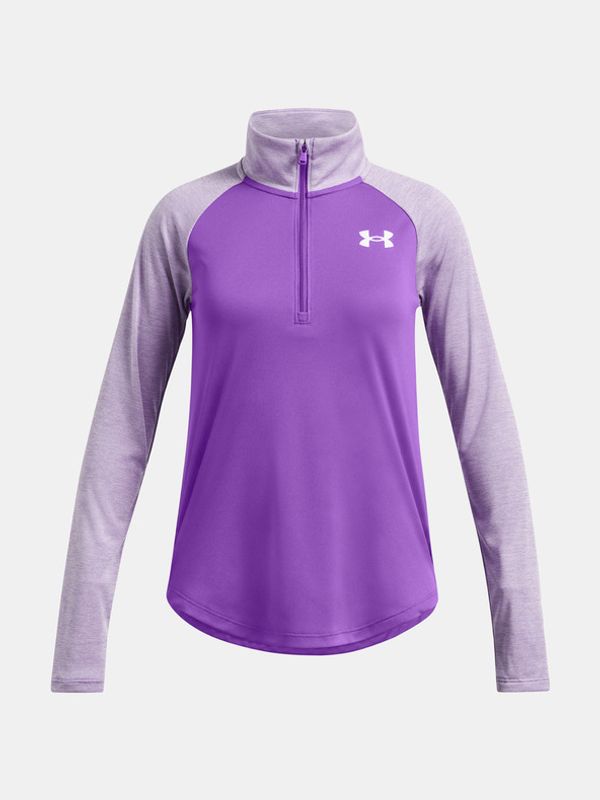 Under Armour Under Armour Tech Graphic 1/2 Zip Majica otroška Vijolična