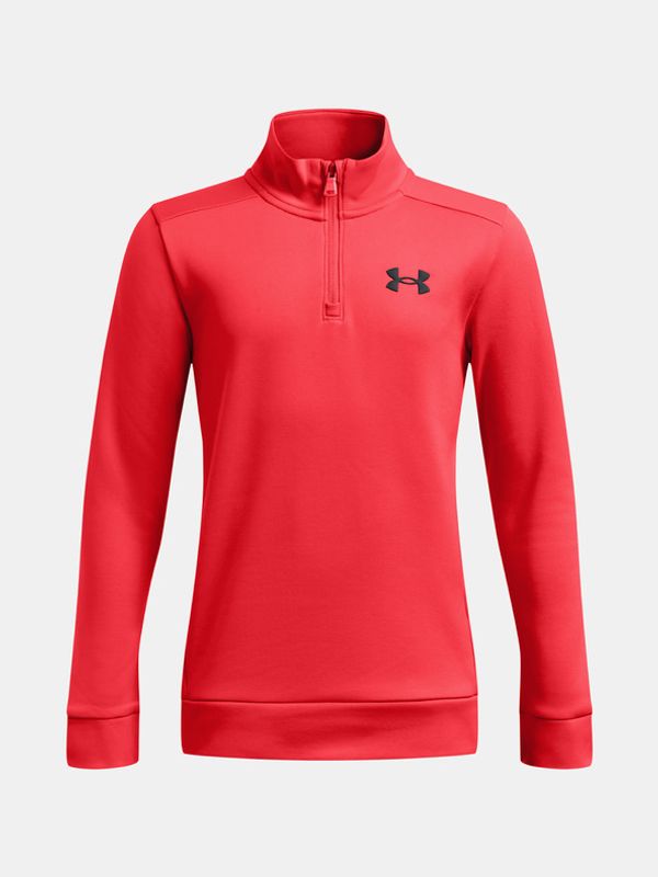 Under Armour Under Armour UA Armour Fleece 1/4 Zip Pulover otroška Rdeča