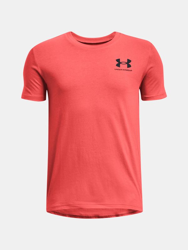 Under Armour Under Armour UA B Sportstyle Left Chest SS Majica otroška Rdeča