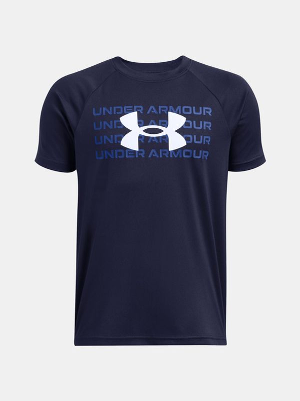 Under Armour Under Armour UA B Tech WM Logo SS Majica Modra