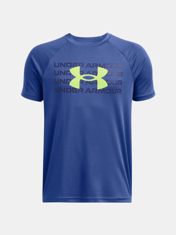 Under Armour Under Armour UA B Tech Wordmark Logo SS Majica Modra