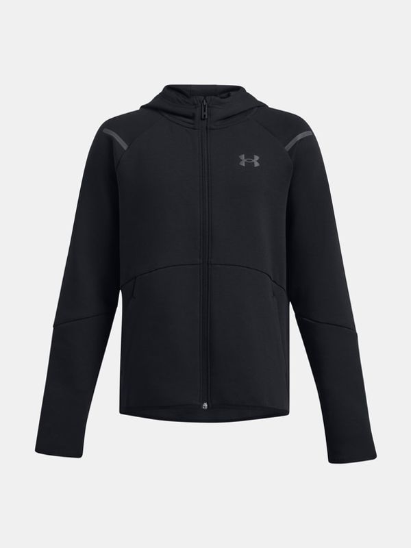 Under Armour Under Armour UA B Unstoppable Flc FZ Pulover otroška Črna