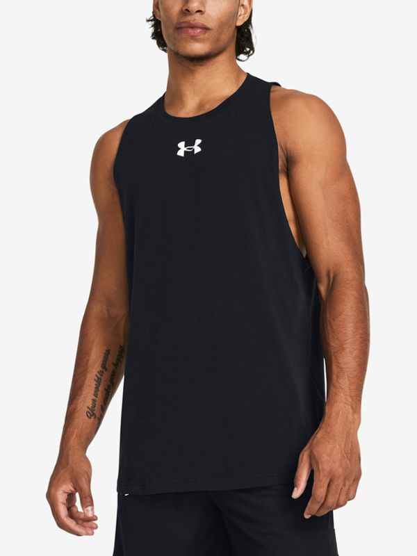 Under Armour Under Armour UA Baseline Cotton Majica brez rokavov Črna