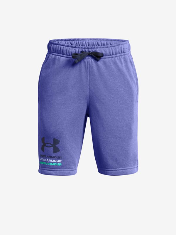 Under Armour Under Armour UA Boys Rival Terry Otroške kratke hlače Vijolična