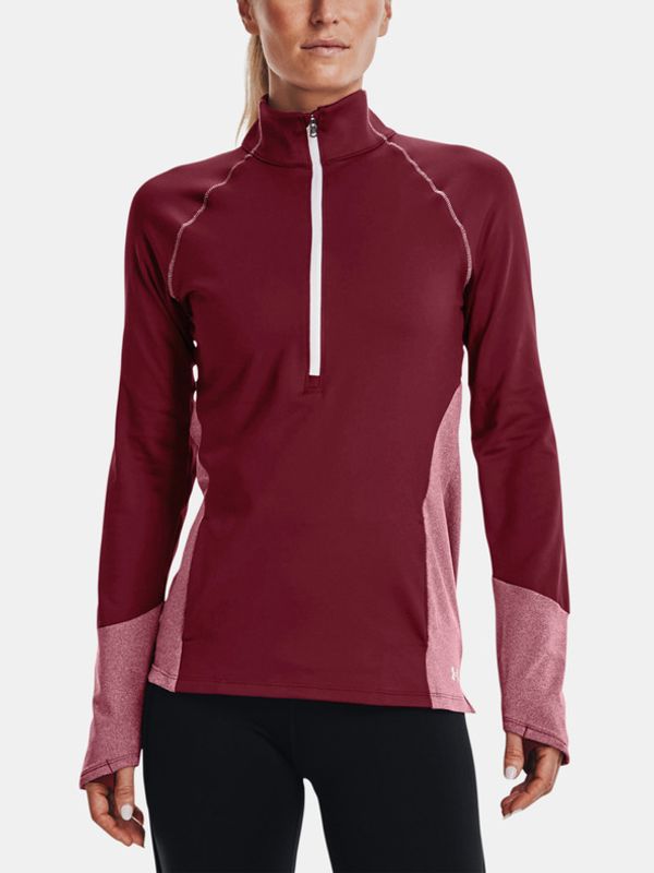 Under Armour Under Armour UA ColdGear 1/2 Zip-RED Pulover Rdeča