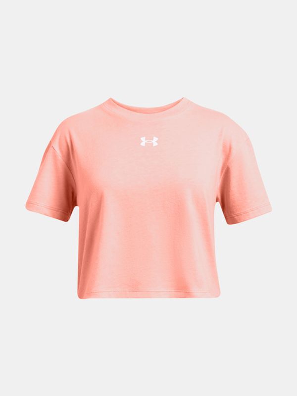 Under Armour Under Armour UA Crop Sportstyle Logo SS Majica otroška Oranžna