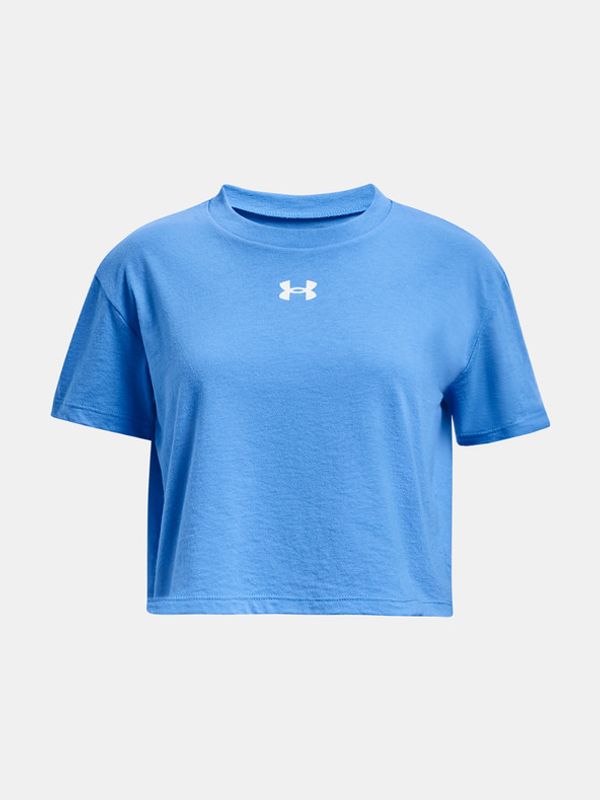 Under Armour Under Armour UA Crop Sportstyle Logo SS Otroški top Modra