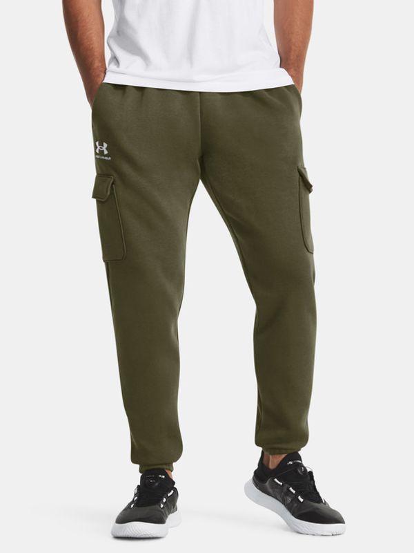 Under Armour Under Armour UA Essential Flc Cargo Spodnji del trenirke Zelena