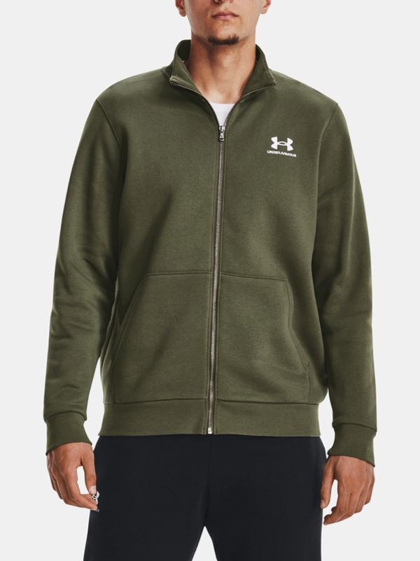 Under Armour Under Armour UA Essential Flc Track Jkt Pulover Zelena