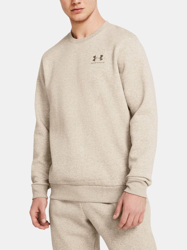 Under Armour Under Armour UA Essential Fleece Crew Pulover Rjava