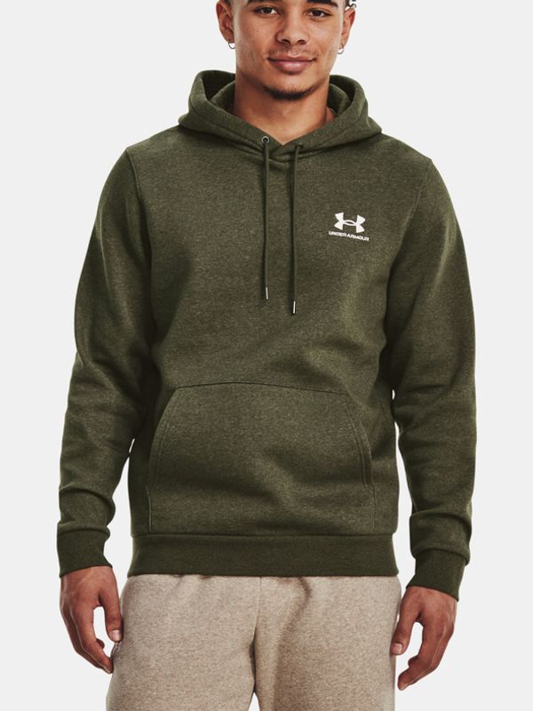 Under Armour Under Armour UA Essential Fleece Hoodie Pulover Zelena