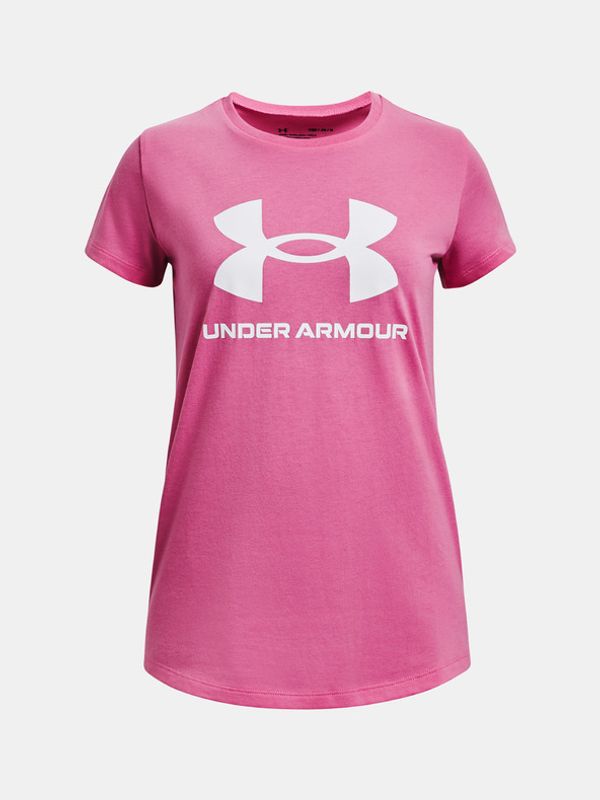 Under Armour Under Armour UA G SPportstyle Logo SS Majica otroška Roza