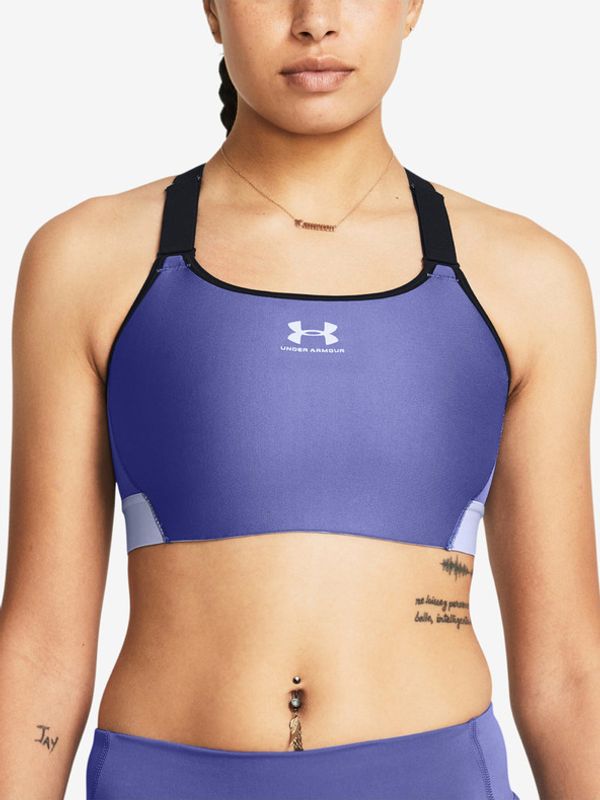 Under Armour Under Armour UA HeatGear High Športni Modrček Vijolična