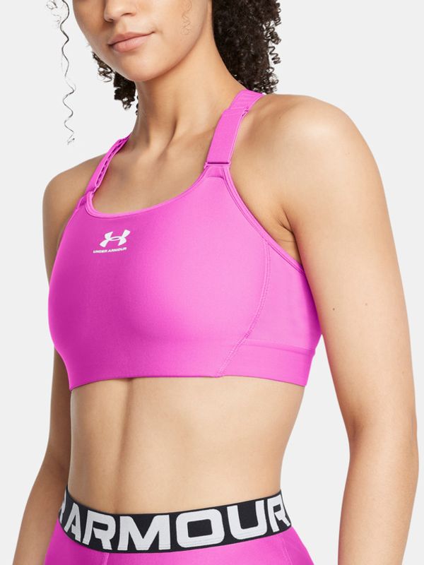 Under Armour Under Armour UA HeatGear High Športni Modrček Vijolična