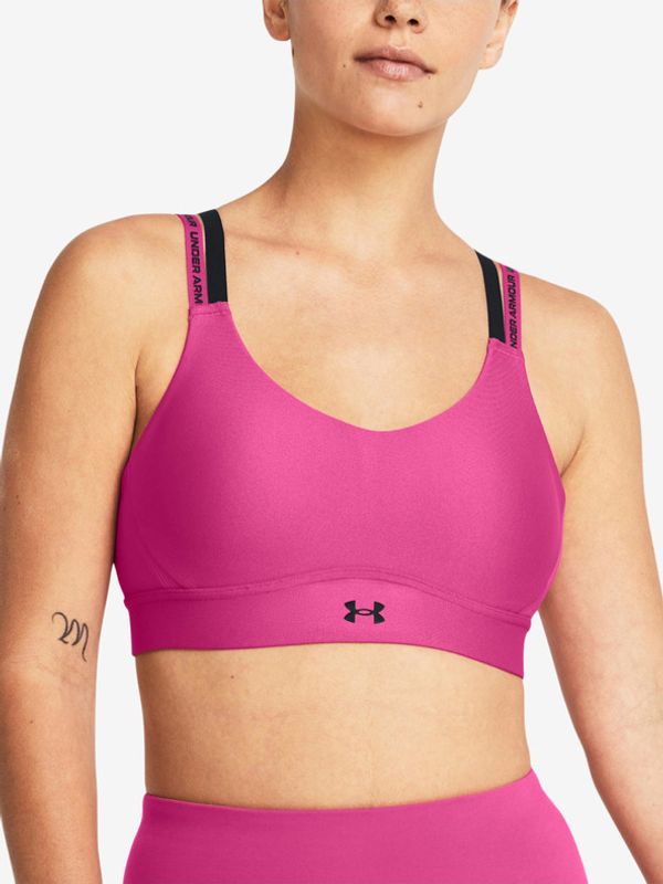 Under Armour Under Armour UA Infinity Mid 2.0 Rib Športni Modrček Roza