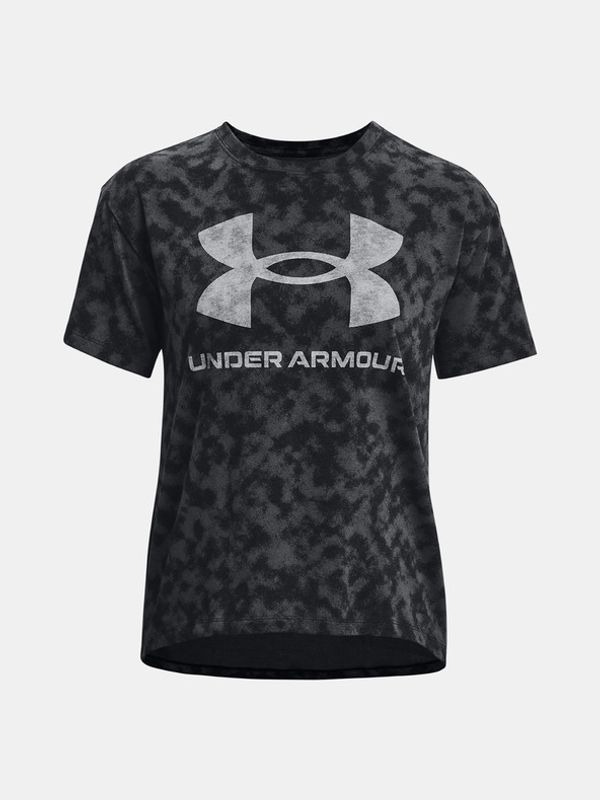 Under Armour Under Armour UA Logo Aop Heavyweight SS Majica Črna