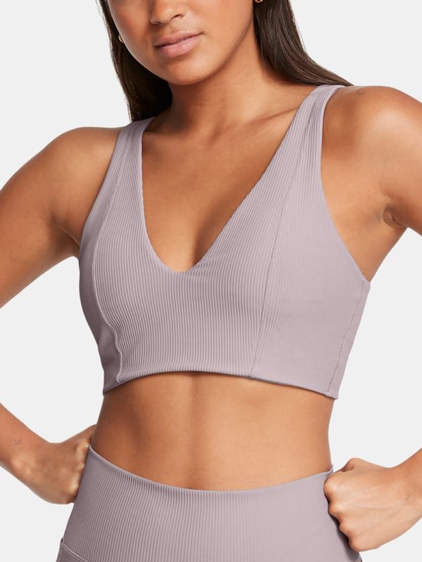 Under Armour Under Armour UA Meridian Rib Bralette Modrček Siva