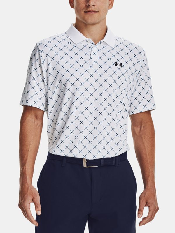 Under Armour Under Armour UA Perf 3.0 Printed Polo majica Bela