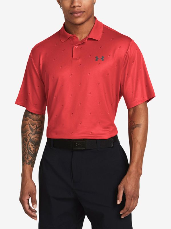 Under Armour Under Armour UA Perf 3.0 Printed Polo majica Rdeča