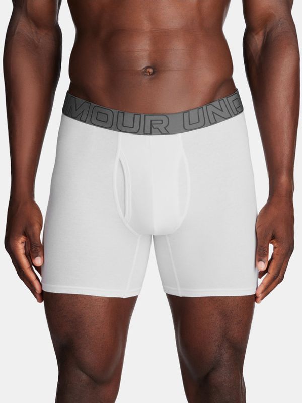 Under Armour Under Armour UA Performance Cotton 6in Oprijete boksarice 3 Piece Bela