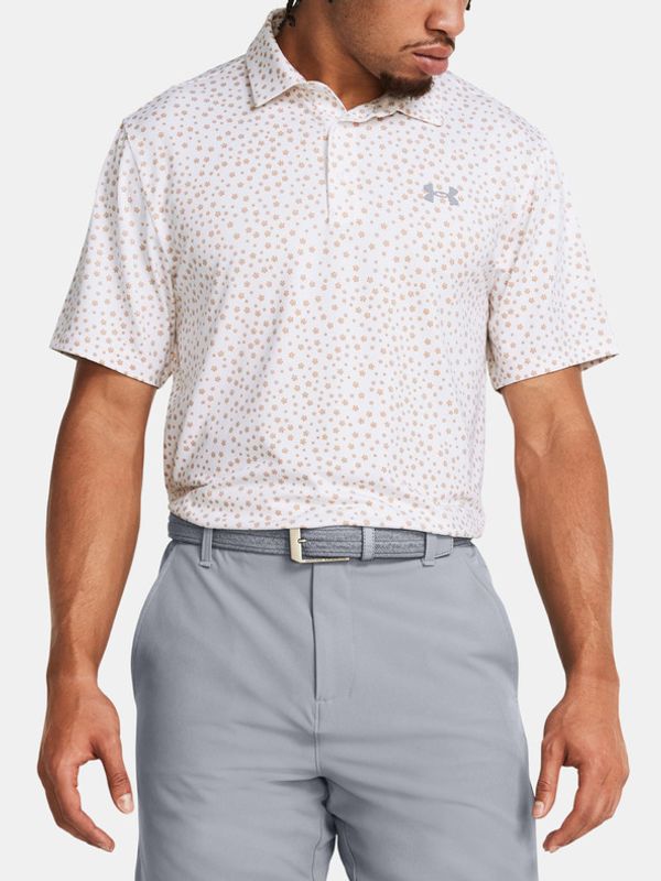 Under Armour Under Armour UA Playoff 3.0 Printed Polo majica Bela