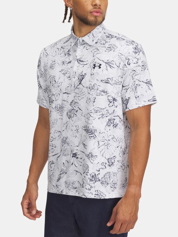 Under Armour Under Armour UA Playoff 3.0 Printed Polo Majica Bela