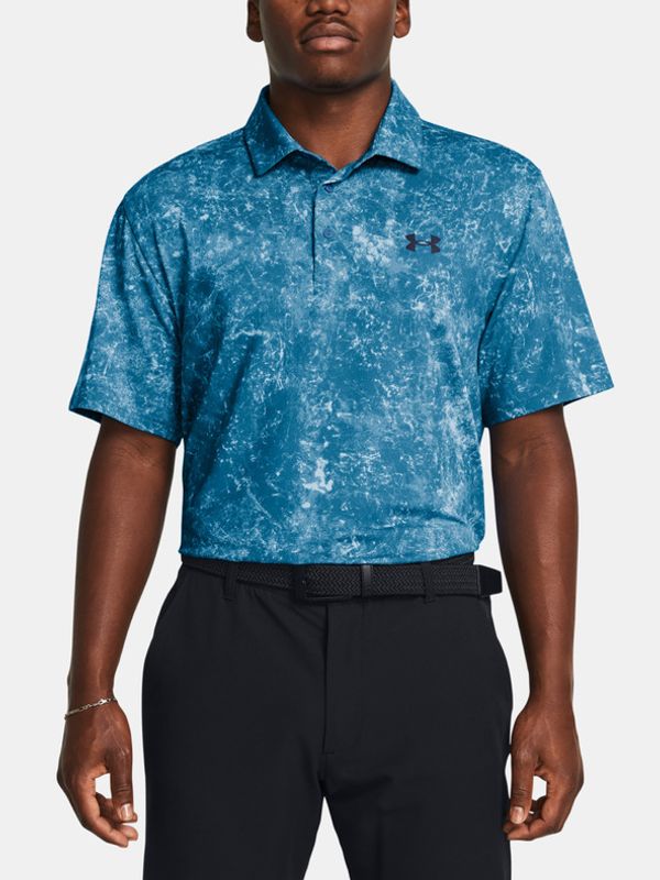 Under Armour Under Armour UA Playoff 3.0 Printed Polo Majica Modra