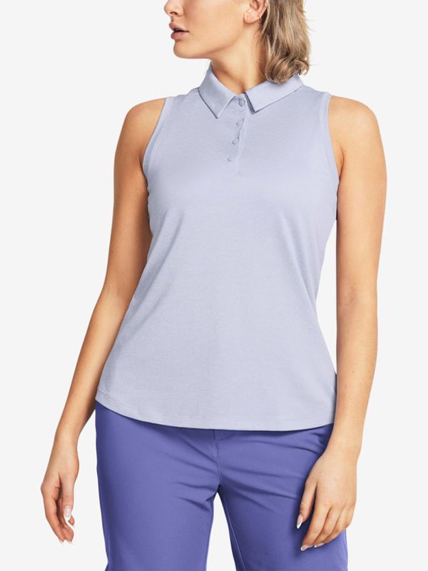 Under Armour Under Armour UA Playoff SL Polo Majica brez rokavov Vijolična