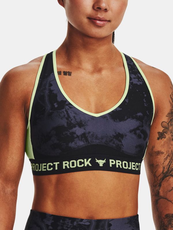 Under Armour Under Armour UA Project Rock Crssbk Bra Print Športni Modrček Črna