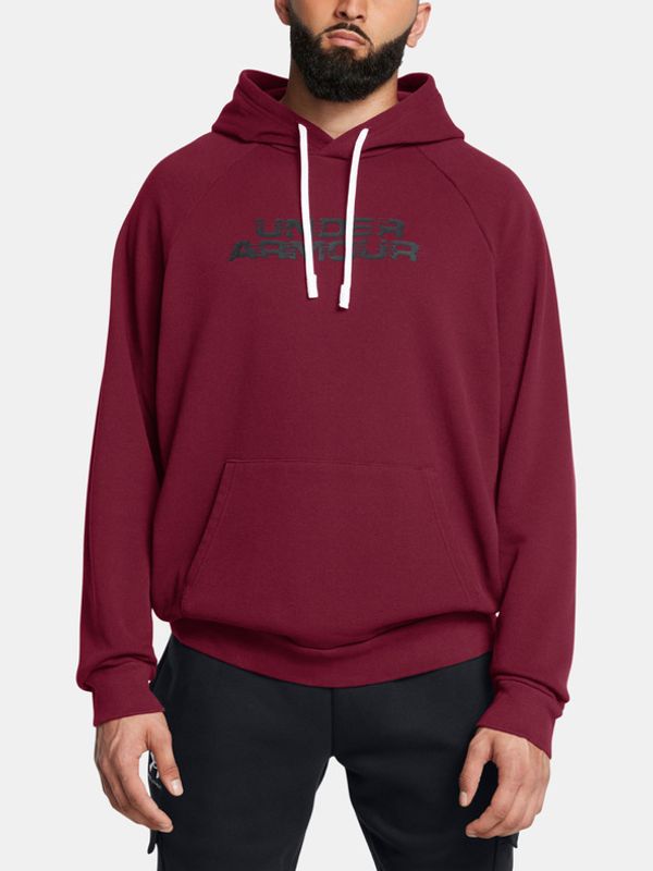 Under Armour Under Armour UA Rival Flc Txtr CG Hoodie Pulover Rdeča