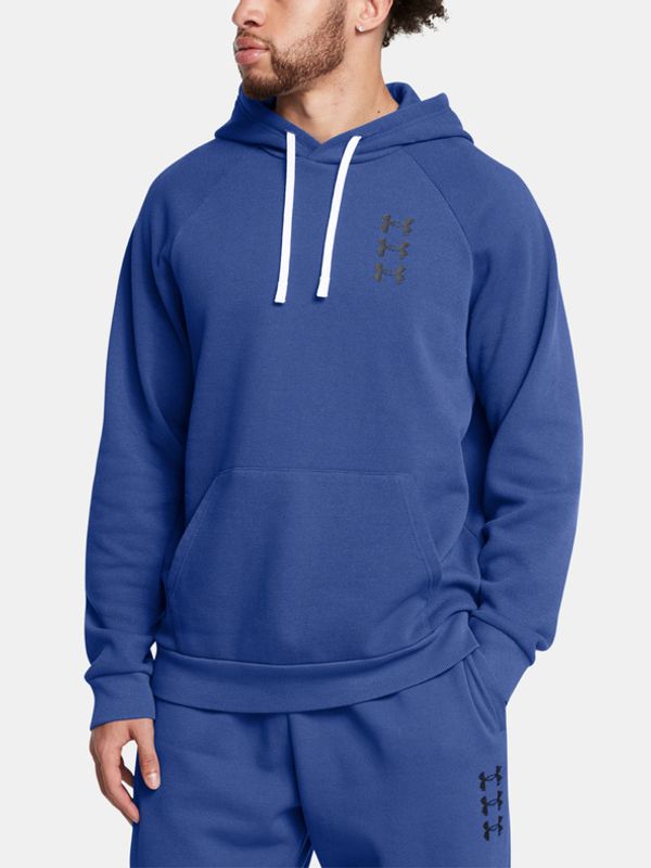 Under Armour Under Armour UA Rival Flc Txtr SND Hoodie Pulover Modra