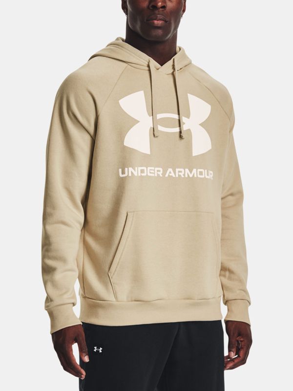 Under Armour Under Armour UA Rival Fleece Big Logo HD-BRN Pulover Rjava