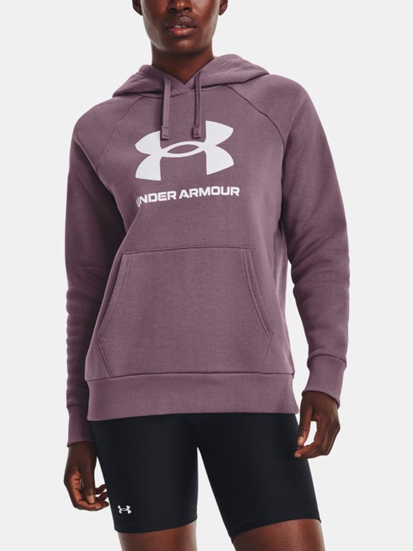 Under Armour Under Armour UA Rival Fleece Big Logo Hdy Pulover Vijolična