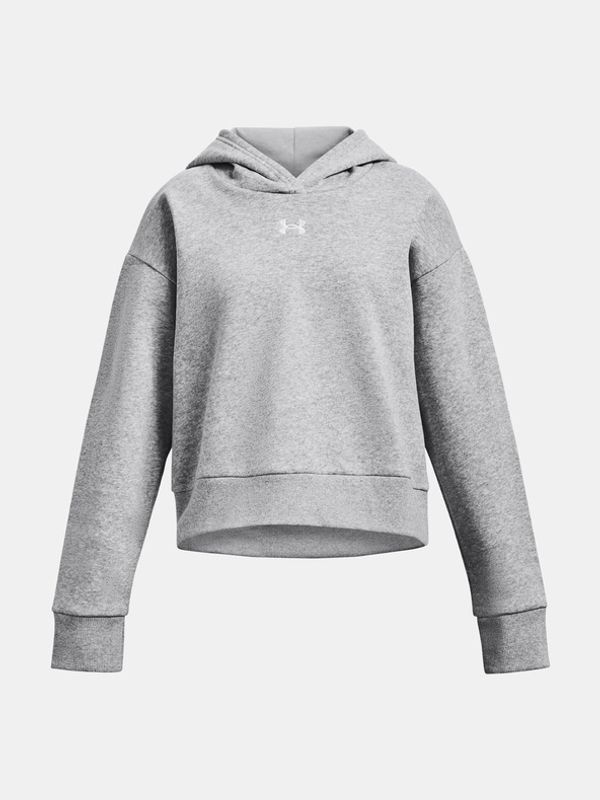 Under Armour Under Armour UA Rival Fleece Crop Hoodie Pulover otroška Siva