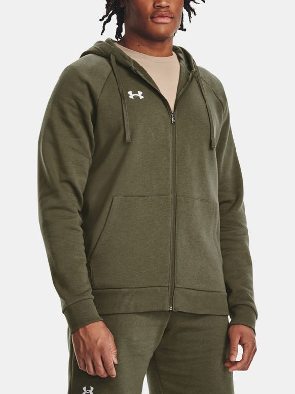 Under Armour Under Armour UA Rival Fleece FZ Hoodie Pulover Zelena