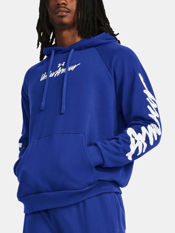 Under Armour Under Armour UA Rival Fleece Graphic HD Pulover Modra