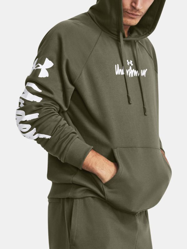 Under Armour Under Armour UA Rival Fleece Graphic HD Pulover Zelena