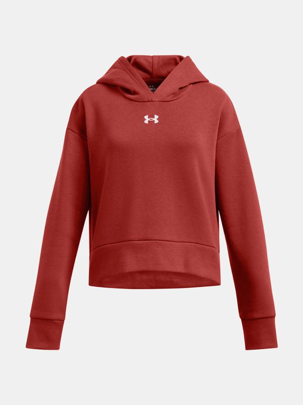 Under Armour Under Armour UA Rival Fleece Hoodie Pulover otroška Oranžna